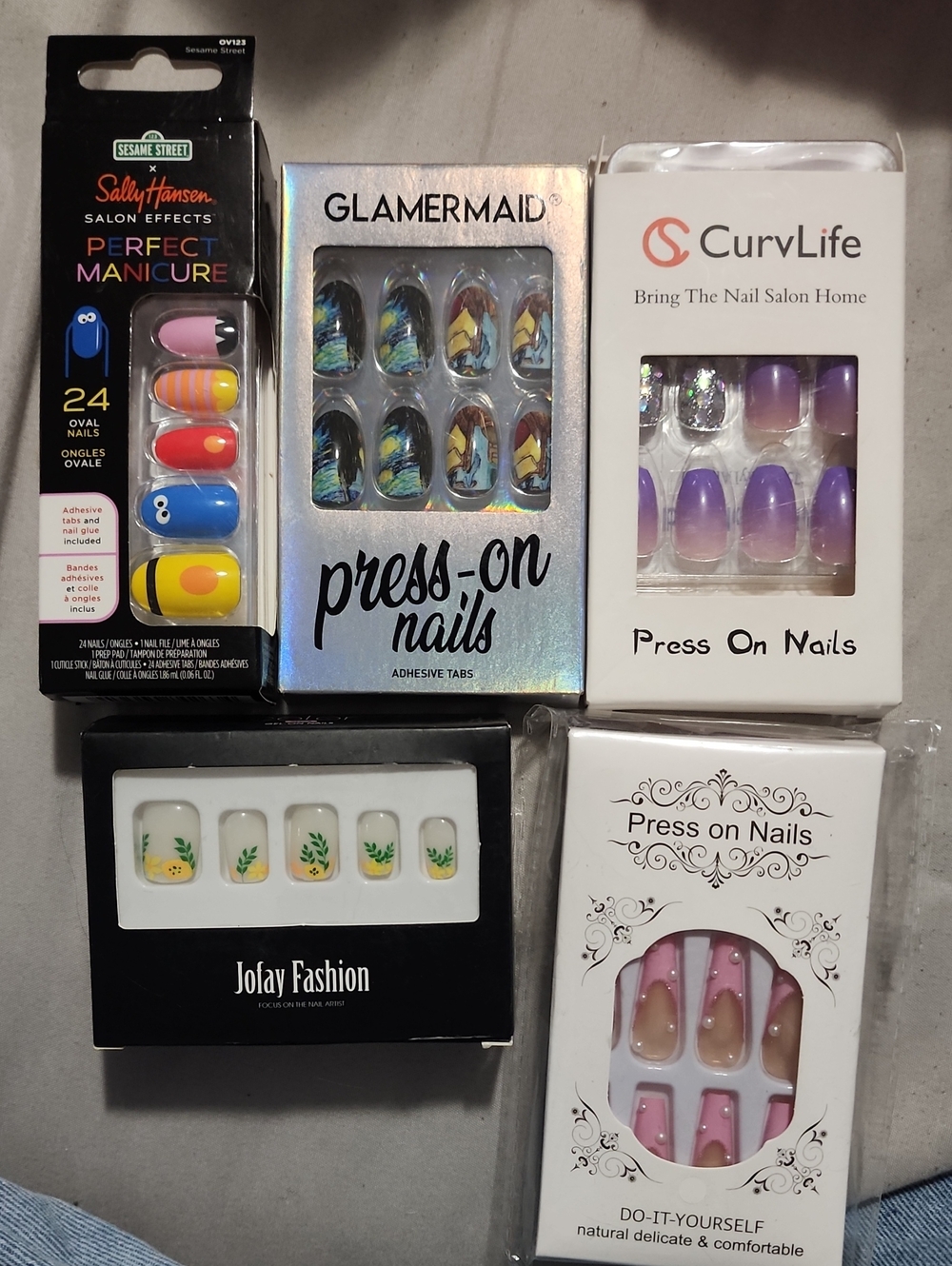 CurvLife Purple Ombre Press-On Nails - CurvLife